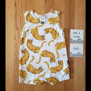 Bonds Cheetah Chestysuit Romper size 1